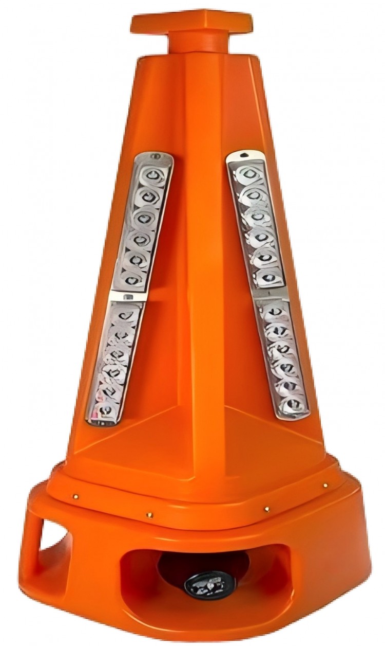 声光警示一体化路锥